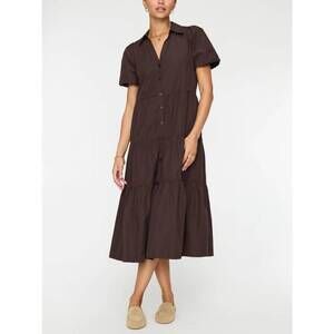 NEW BROCHU WALKER havana midi dress in java
